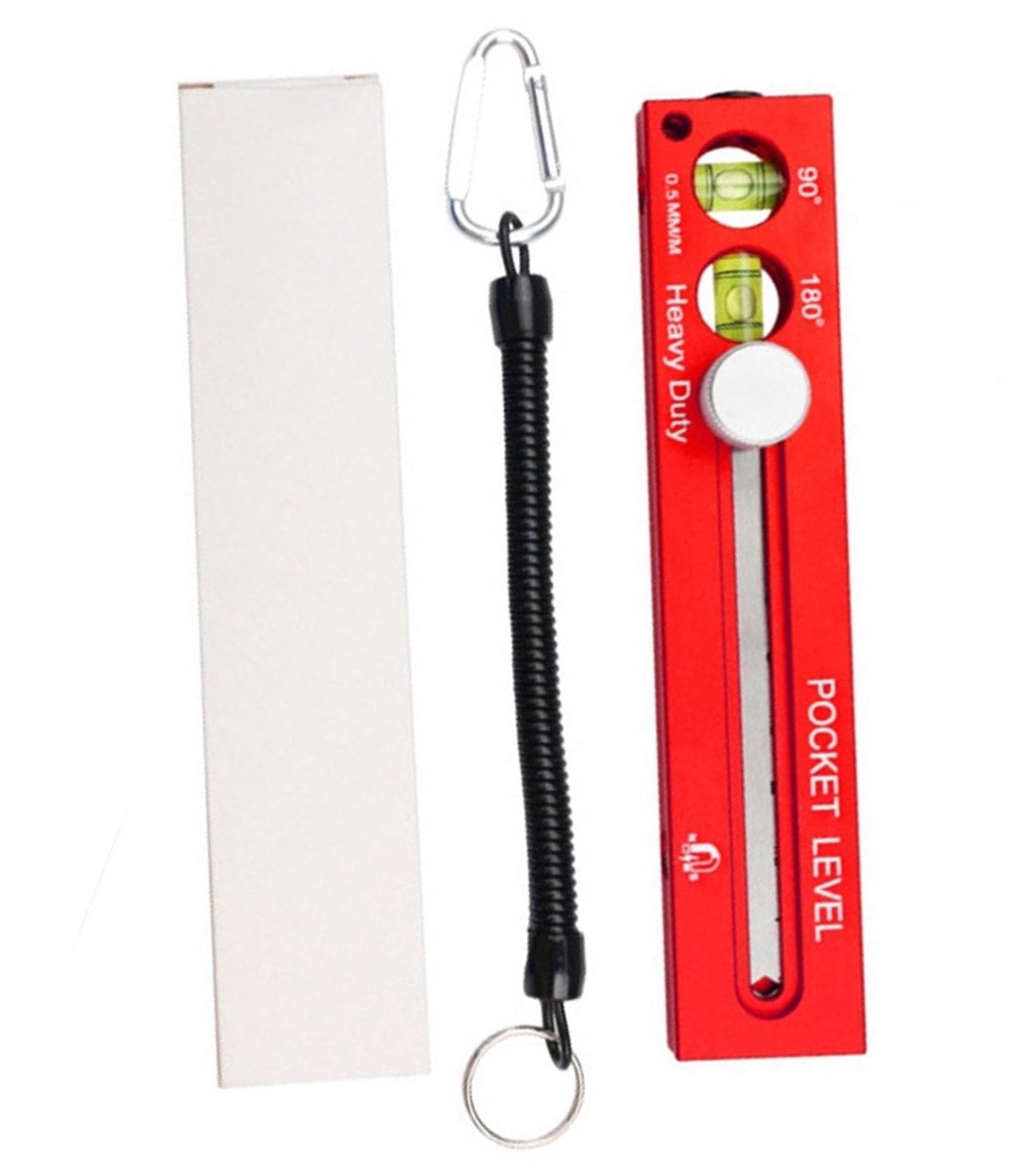 Adjustable Woodworking Leveling Marking Ruler Multifunctional Marking Level Ruler with 90° & 180° Spirit Levels for Woodworking Carpentry & DIY(Red)