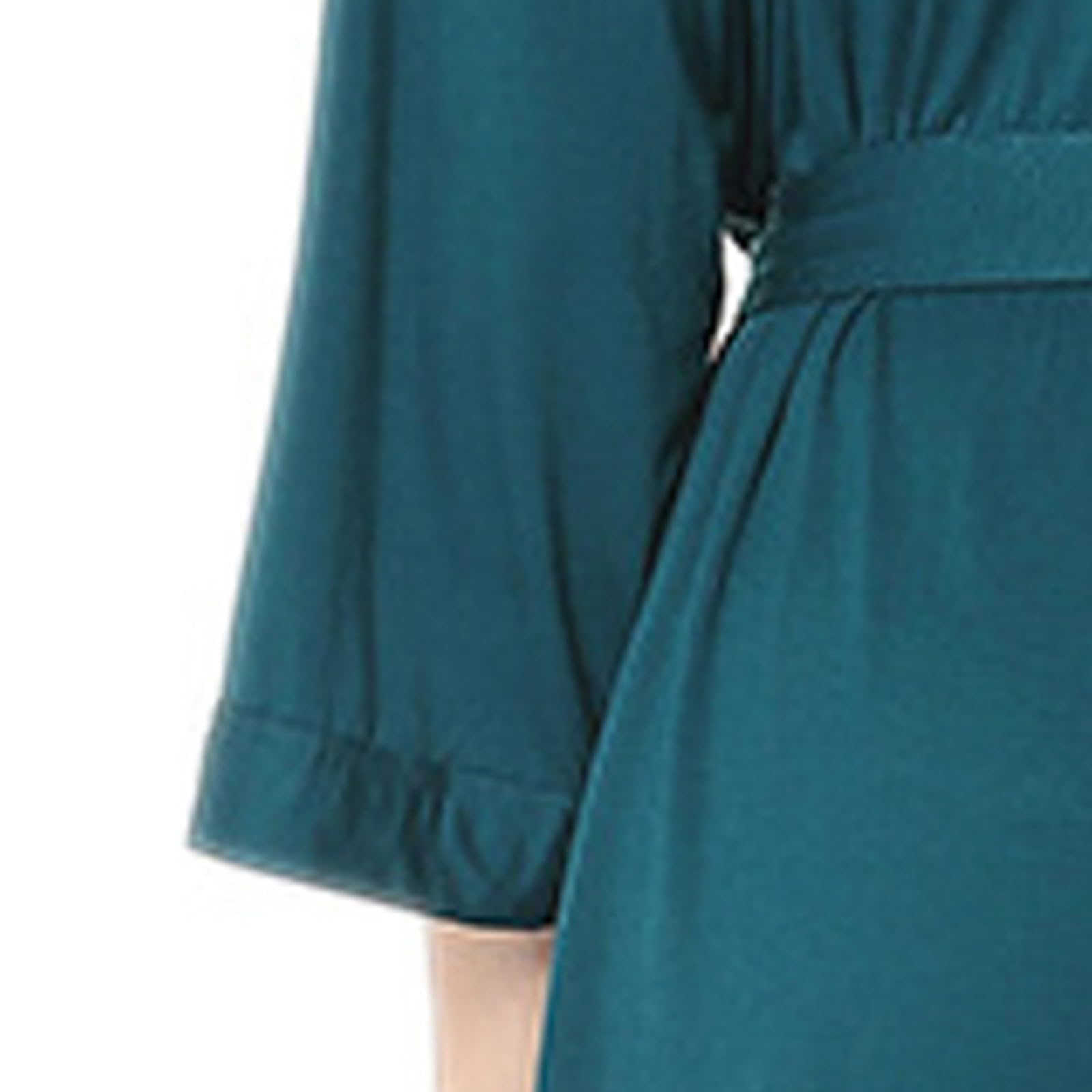 Generisch Accappatoio estivo 2023, assorbente, semplice, comodo pigiama da donna (verde, XXL)