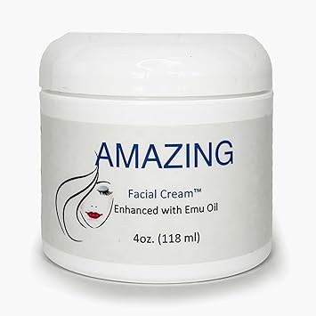Emu Oil Facial Cream - Best Moisturizer for Aging Dry Skin, Wrinkle Cream, Brightening Cream, and Anti-Aging Skincare - Deep Moisturizing Lotion for Dry Skin - Womens Emu Cream & Facial Moisturizer