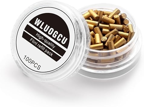 Lighter Flints Refills, 100Pcs Compatible with Zippo & Clipper | Fast Ignition Durable Flints for Lighters, Long-Lasting Replacement