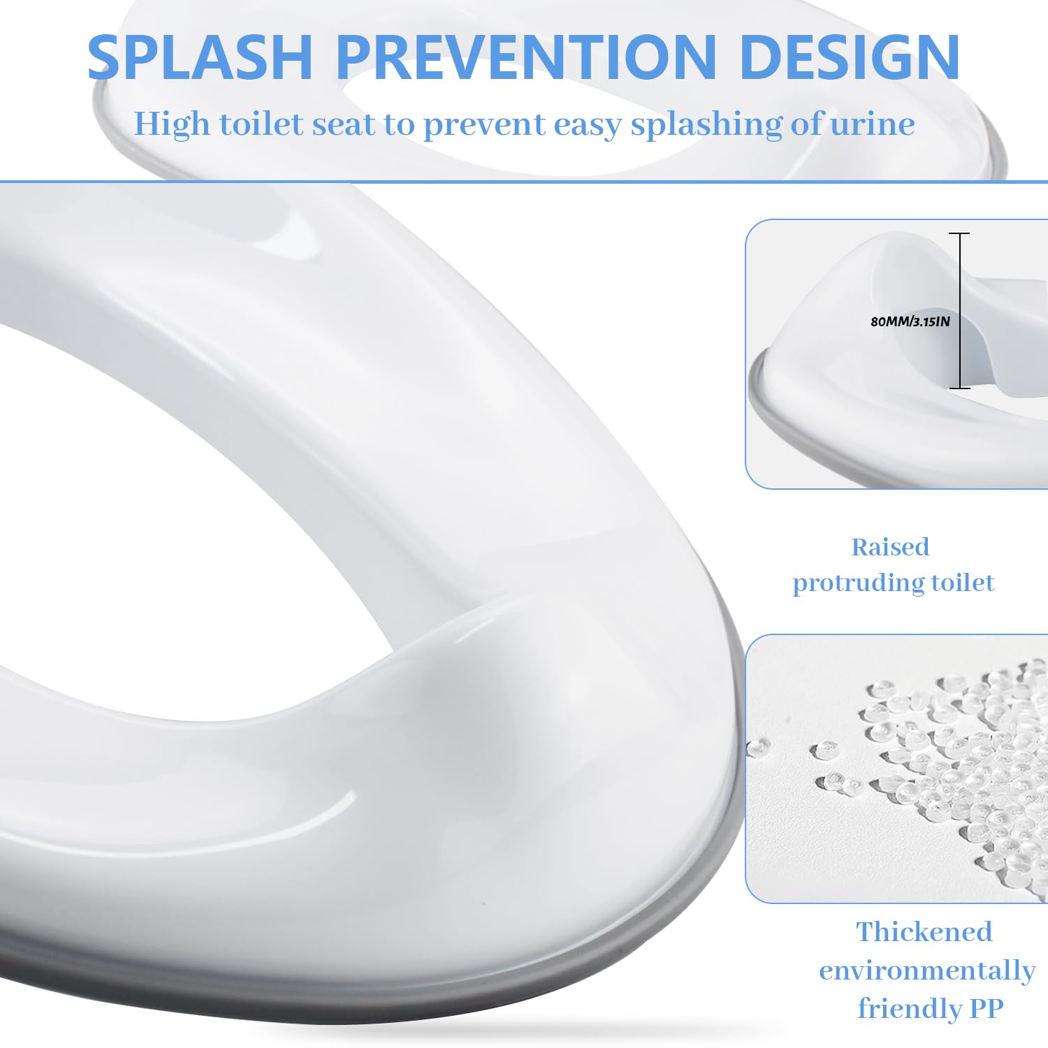 Riduttore WC per Bambini Vasino per Bambini WC Portatile Adattatore WC Bambini Utile Per l'addestramento alla Toilette, per Ragazze e Ragazzi