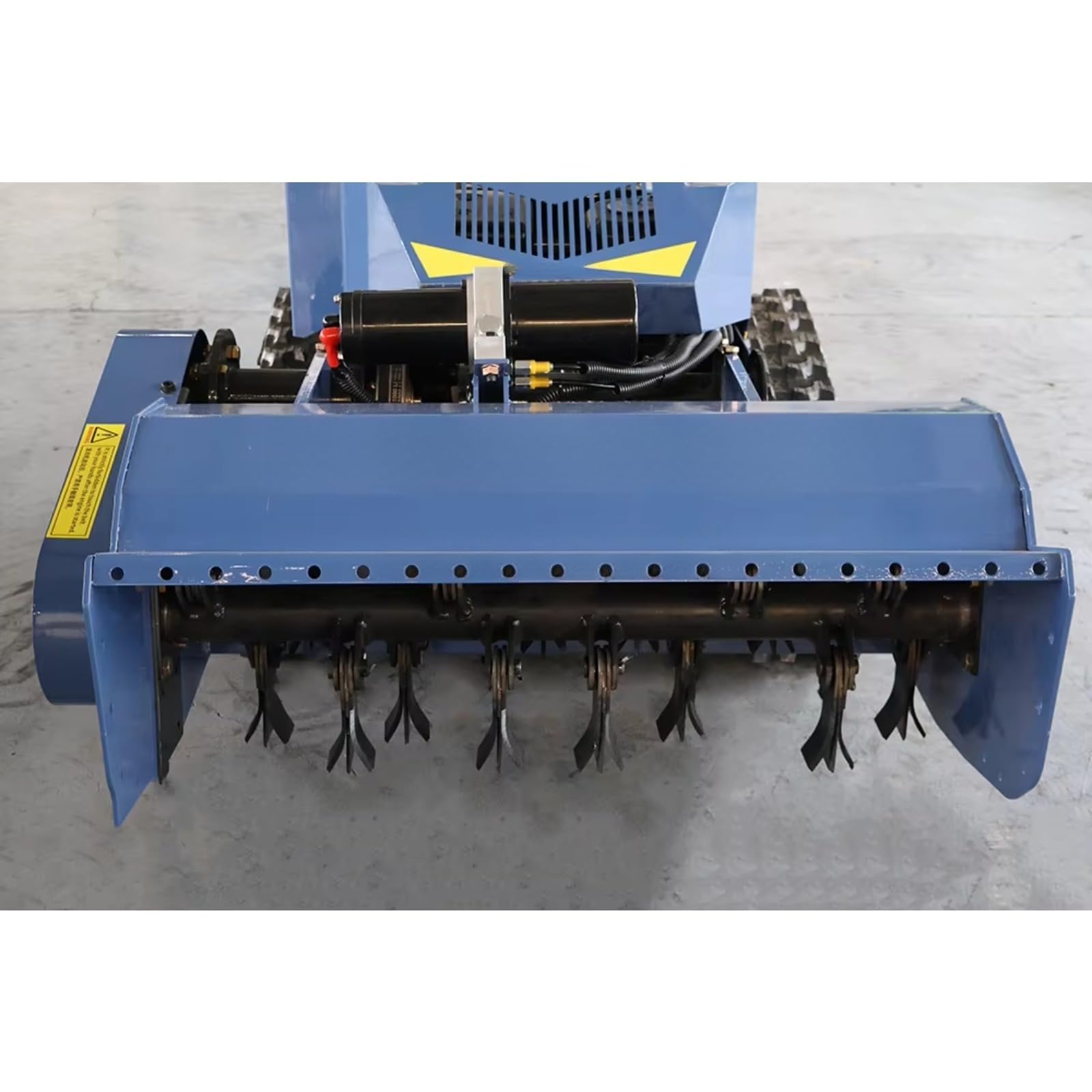 Cortador de cepillo para cortacésped con control remoto todo terreno | Cortacésped para campos, granjas y limpieza de malas hierbas con diseño de orugas y altura de corte ajustable