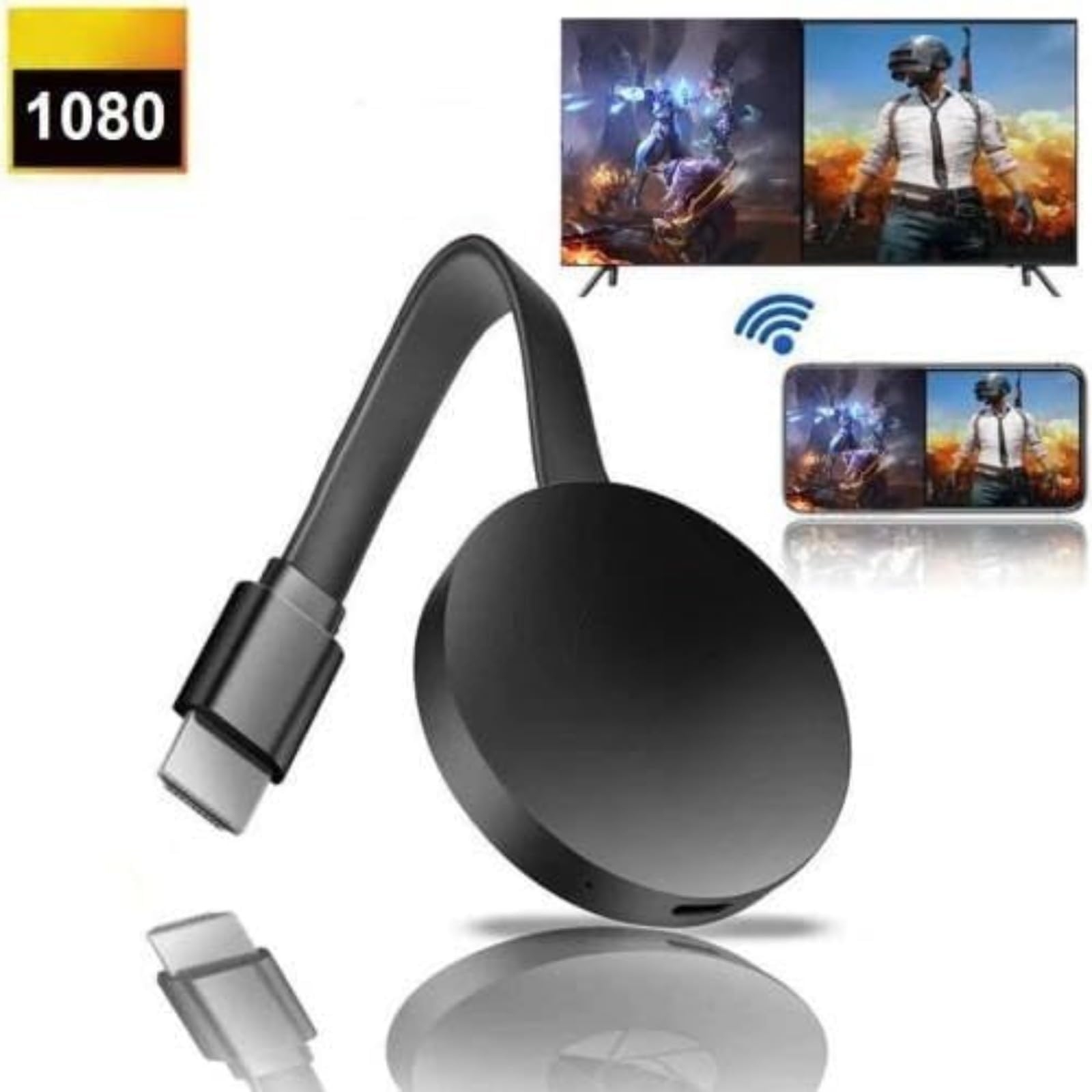 Flash Ventes Stick TV Multimédia, Dongle HDMI sans Fil pour TV, Adaptateur D'affichage sans Fil 1080P, Compatible avec Les Smartphones Android iOS