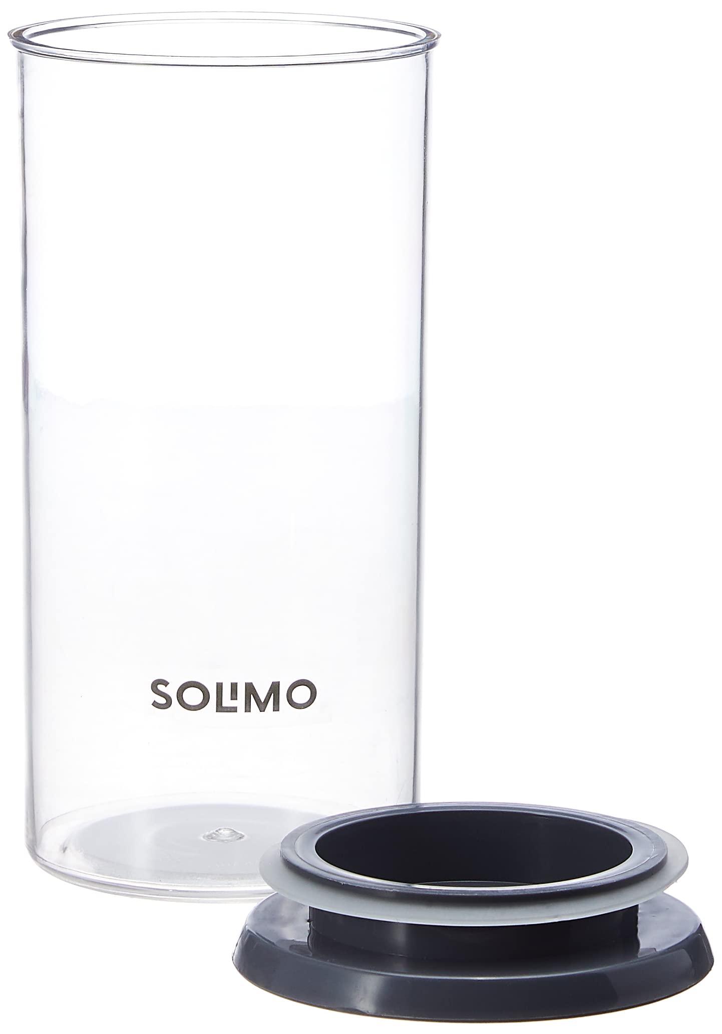 Amazon Brand - Solimo Plastic Storage Jar and Container Set I Air Tight & BPA Free Containers For Kitchen Storage Set I Grocery Kitchen Container Set I Multipurpose Jar, 1400 Ml Each, Set 2, Grey 1