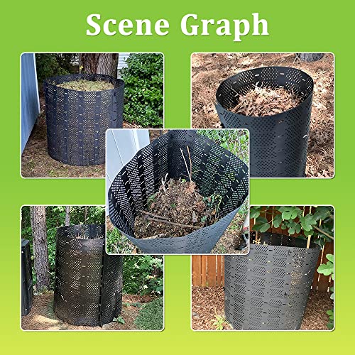 Yuewo 220 Gallon Compost Bin Outdoor Expandable Outdoor Composter For Leaves, Grass, Coffee Grounds, Kitchen Waste, Trees And Dead Shrubs #TOP6