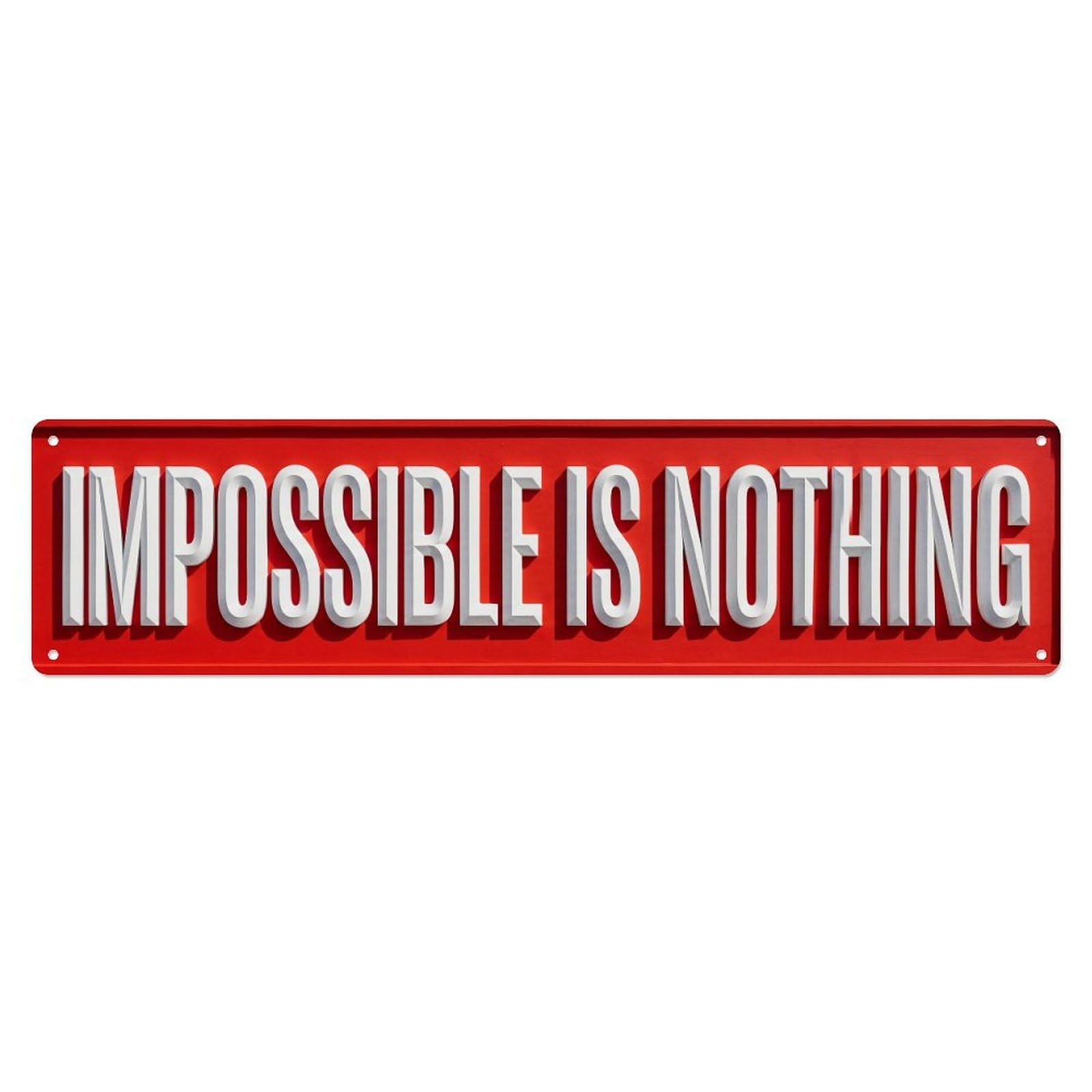 Impossible Is Nothing Possibility Metal Tin Sign