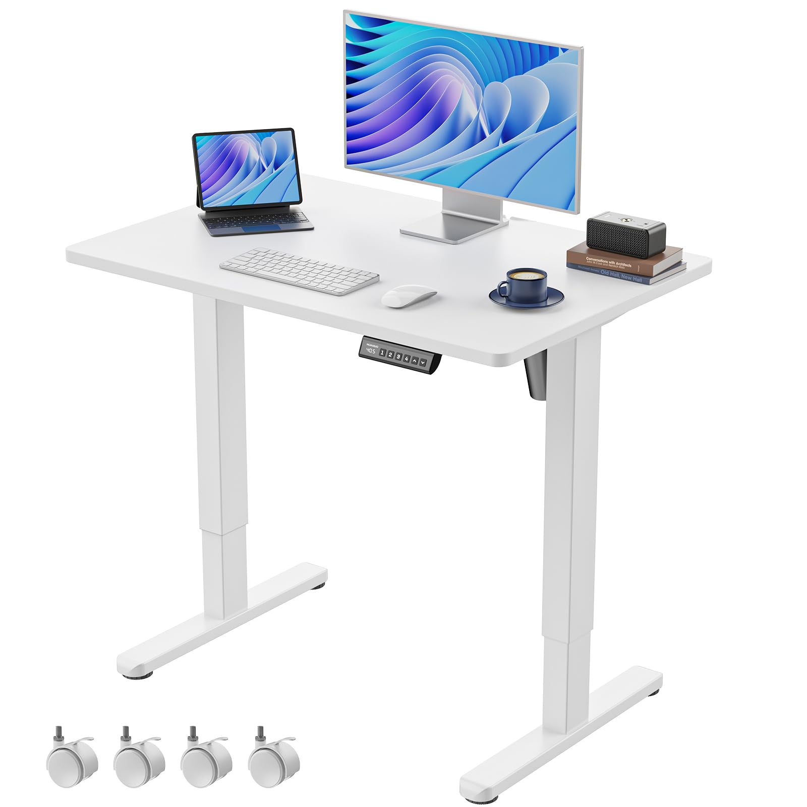 Snapklik.com : Electric Small Standing Desk, 35" X 24" Whole Piece ...