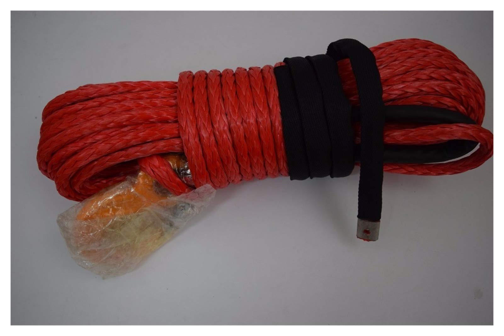 Winch Rope, 12mm*30m Red Winch Rope,Synthetic Cable,UHMWPE,Off Road,Plasma