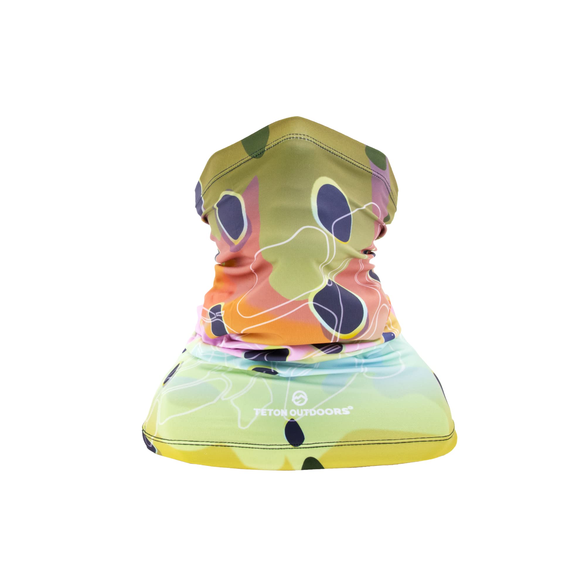 Teton Outdoors Trout Series Performance Neck Gaiter Sun Buff UV Protection for Men & Women Fishing Paddling Kayaking