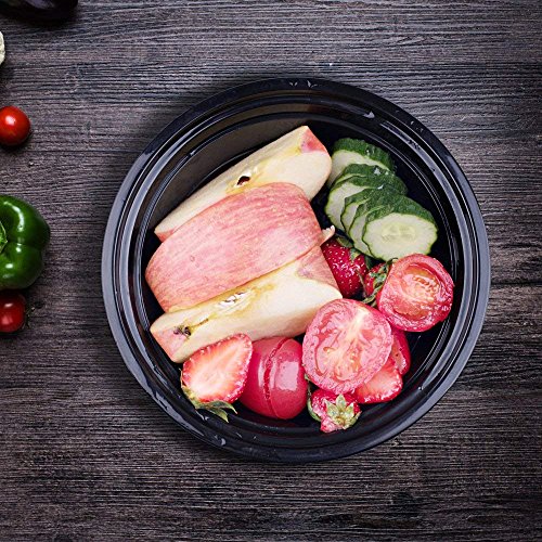 Glotoch Meal Prep Container 50 Pack, Disposable Food Containers With Lids, Durable To Go Containers, Meal Planning Containers For Takeout, Salad Container, Microwave Safe, Bpa-Free, Stackable - 16 Oz #TOP4