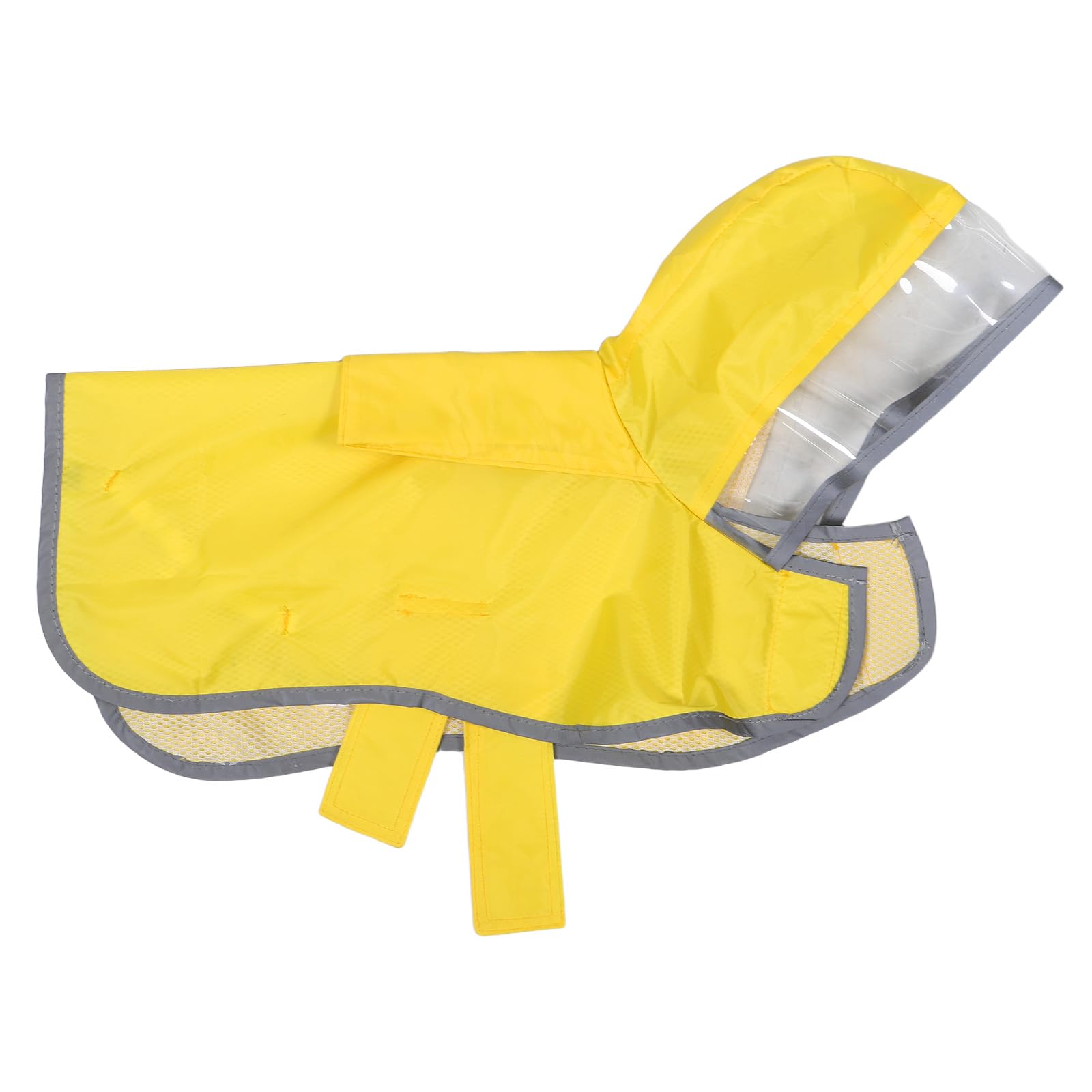 Manteau de pluie jaune S pour petit chien : fini les poils trempés