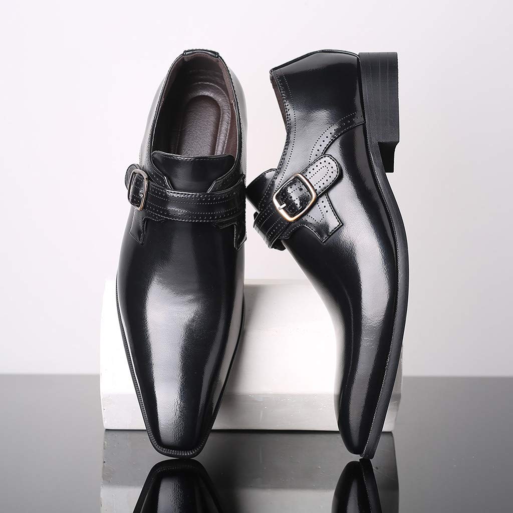 IQYU Hochzeitsschuhe Klassischer FüR Herren,Bequem Weiche Sohle Rutschfest Loafer,Herren Freizeitschuhe Waterproof Flache Mode