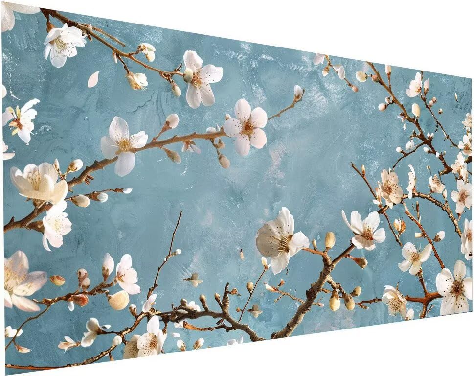 Peinture Diamant Fleur 5D 50x100 cm pour Illuminer la Décoration de Votre Maison