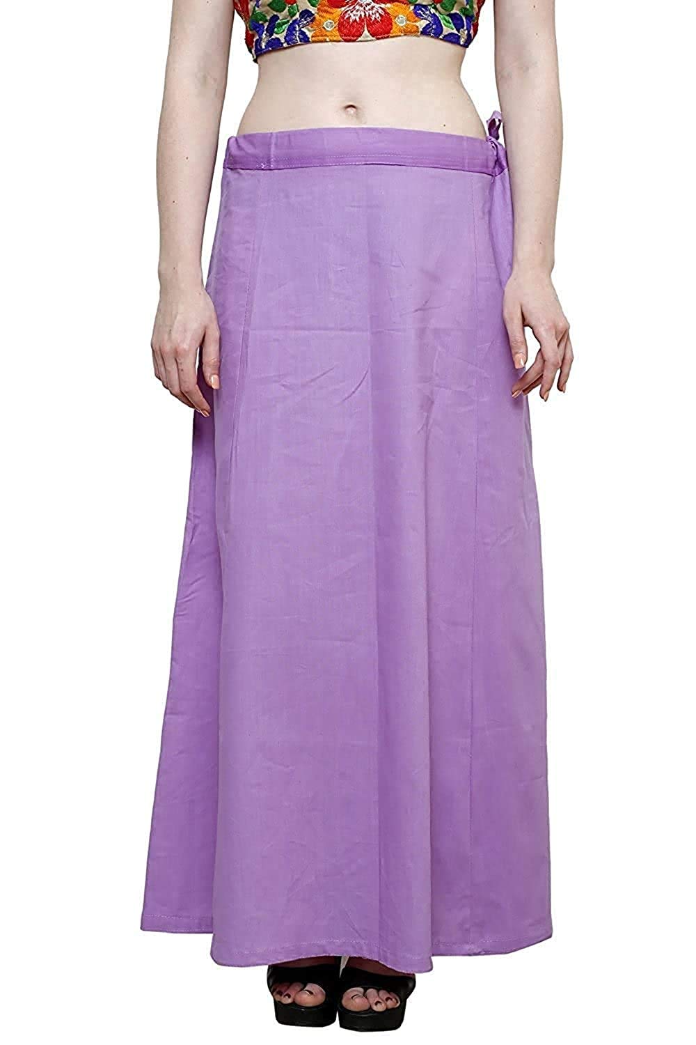 khushi SUSHILA Girl Women's Royal Cotton Readymade Petticoat for Saree (Size-Medium) Color-Light Purple-picture-16