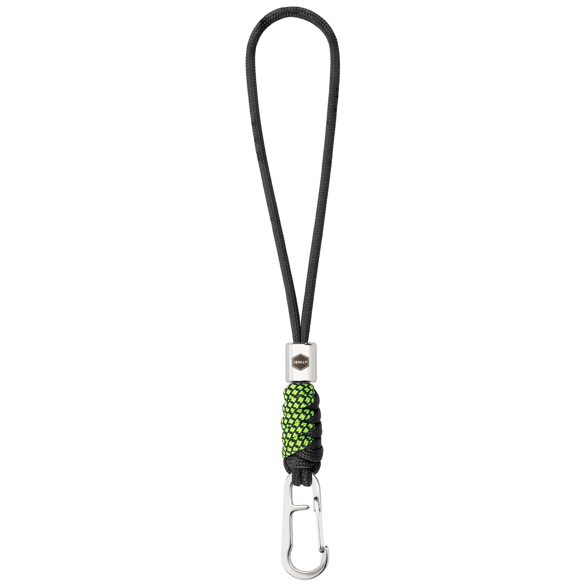 SENLLY Wristlet Keychain Lanyard for Keys, Cell Phone, Wallet, Paracord Braided Design with Stainless Steel Hardware