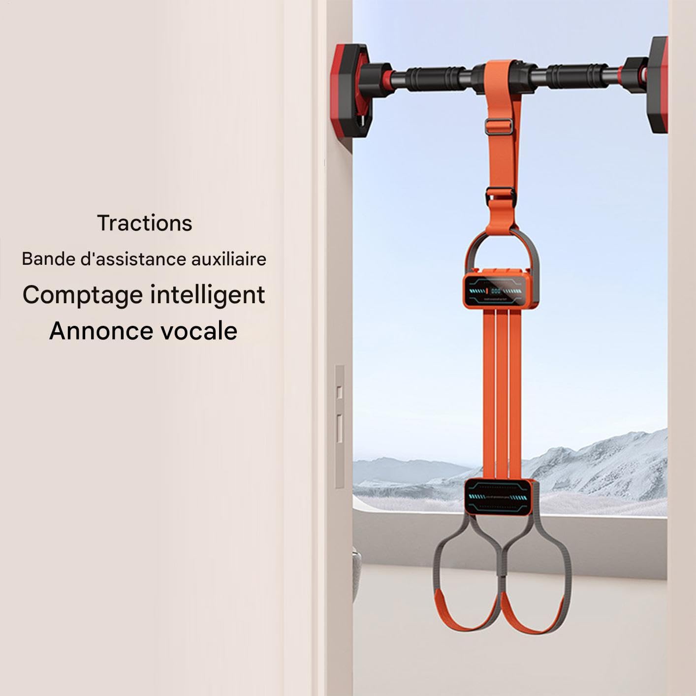 Elastici di supporto per trazioni, elastici per fitness, regolabili, antiscivolo, per sollevamento pesi, riabilitazione, per palestra o casa, per