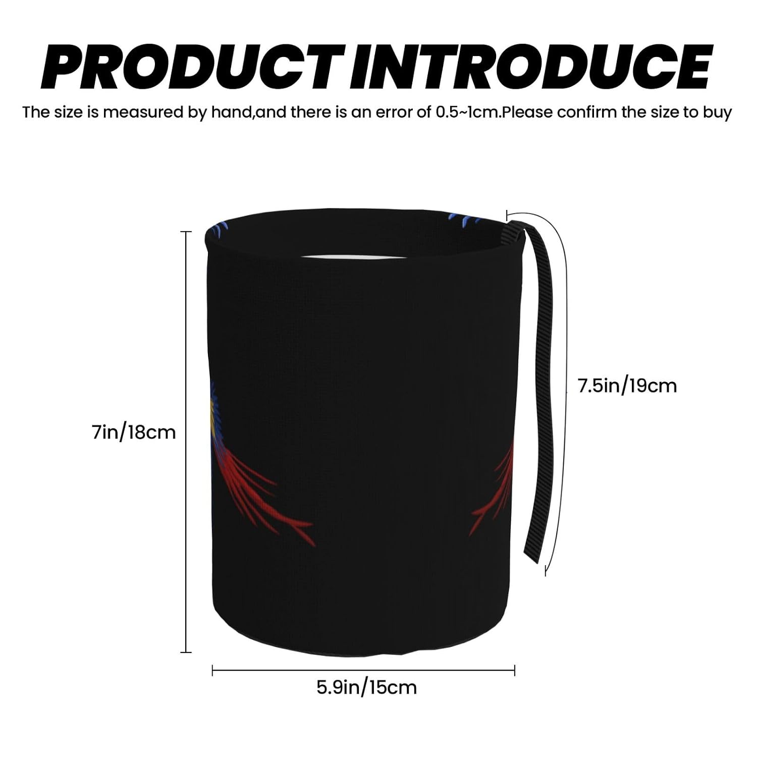 Macaw Portable car Trash can, Practical car Storage Bucket, Practical, Convenient and Foldable, a Must-Have for Cars. image 3