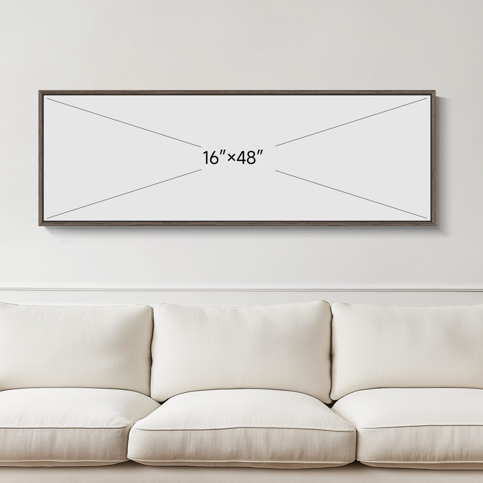 Amazon.com: Framed Blue Landscape Canvas Wall Art, Sky Cloud