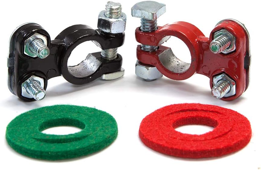 Battery Terminal Cable Set 2 PCS Coated Top Terminal or