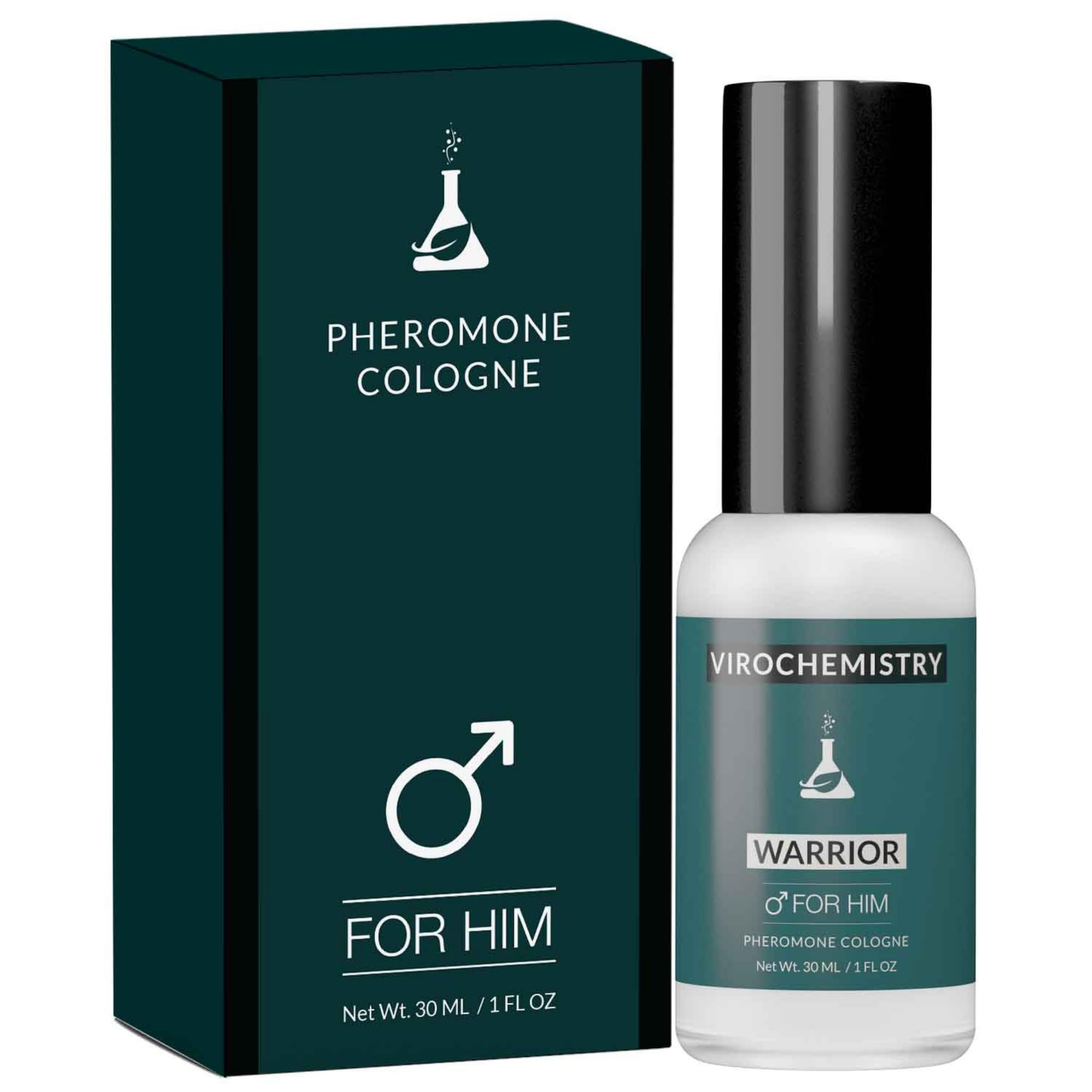 Pheromones to Attract Women for Men (Warrior) - Exclusive, Ultra Strength Organic Fragrance Body Cologne Spray - 1 Fl Oz (Human Grade Pheromones to Attract Women)