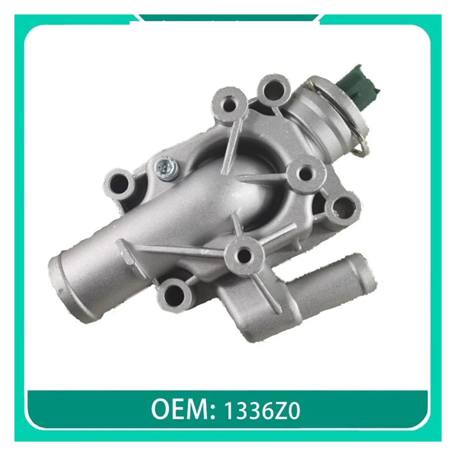 Obudowa termostatu, do Citroena C2, C3, do C4 1336Z0 aluminiowy termostat płynu chłodzącego silnika z obudową termostatu samochodowego