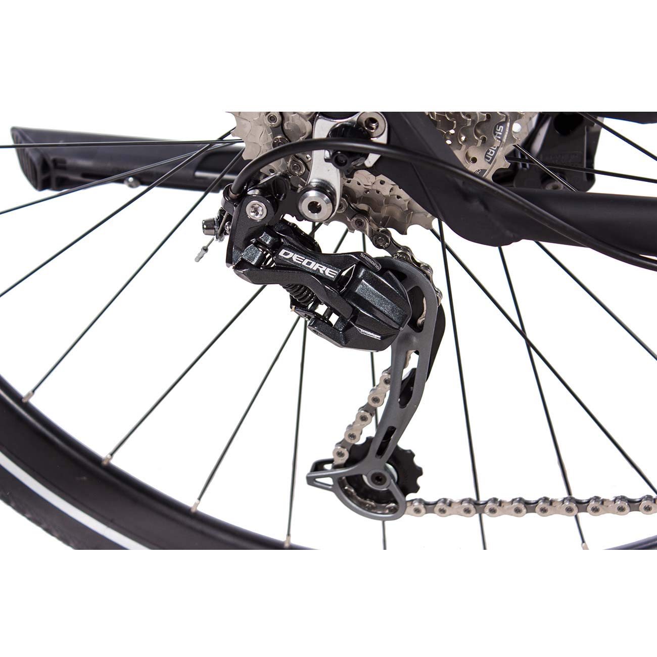 Airtracks Herren Trekking Fahrrad 28 Zoll Shimano Deore 27 Gang M592 SGS 9-Fach Kettenschaltung Schwarz Matt Rahmenhöhen 52cm 56cm Modell 2026
