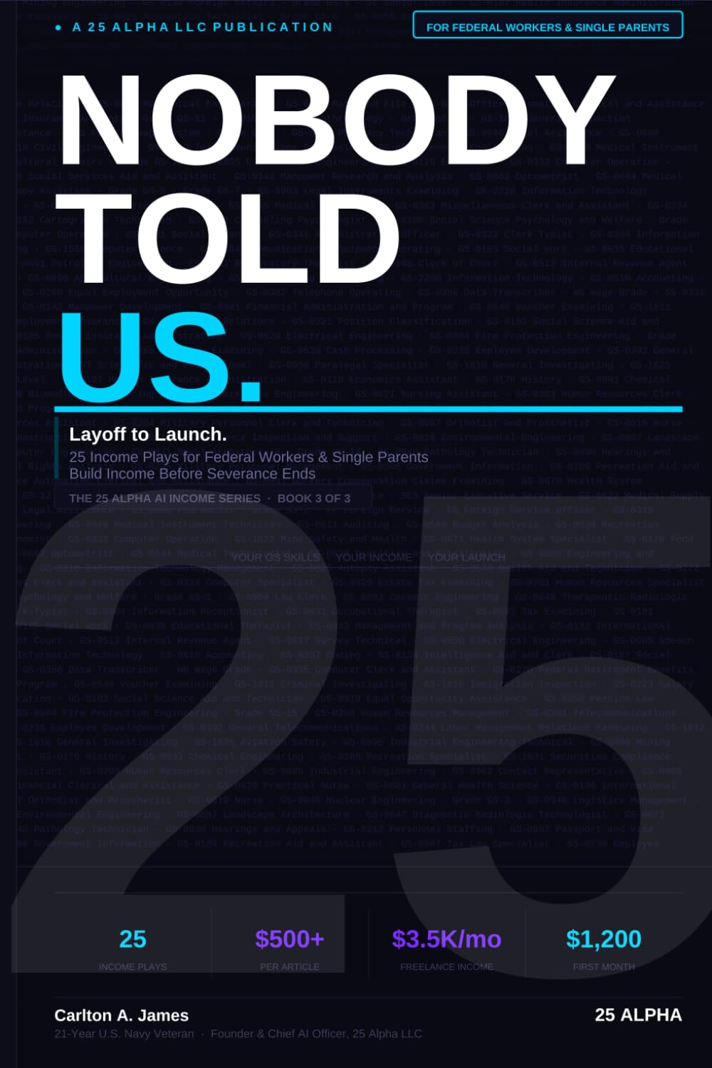 Nobody Told Us.: Layoff to Launch. (The 25 Alpha AI Income Series)