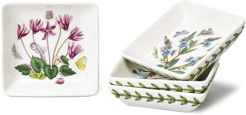 Miniatura 2 de Mini platos cuadrados Portmeirion Botanic Garden de 3 pulgadas, conjunto de 4