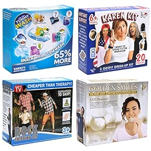 Prank Gift Boxes – Includes 4 Unique and Funny Gag-Gift Boxes – 10”x9”x3”, Assortment 1