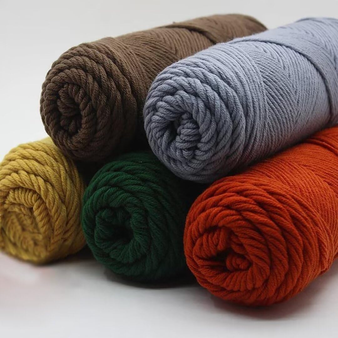 Miękka włóczka szydełkowa 100g Tufted Yarn Ball, 8-nitkowa włóczka szydełkowa do robienia na drutach swetrów i szalików, włóczka akrylowa do robienia dywanów Punch Needle, 3mm gruba nić do szycia haft