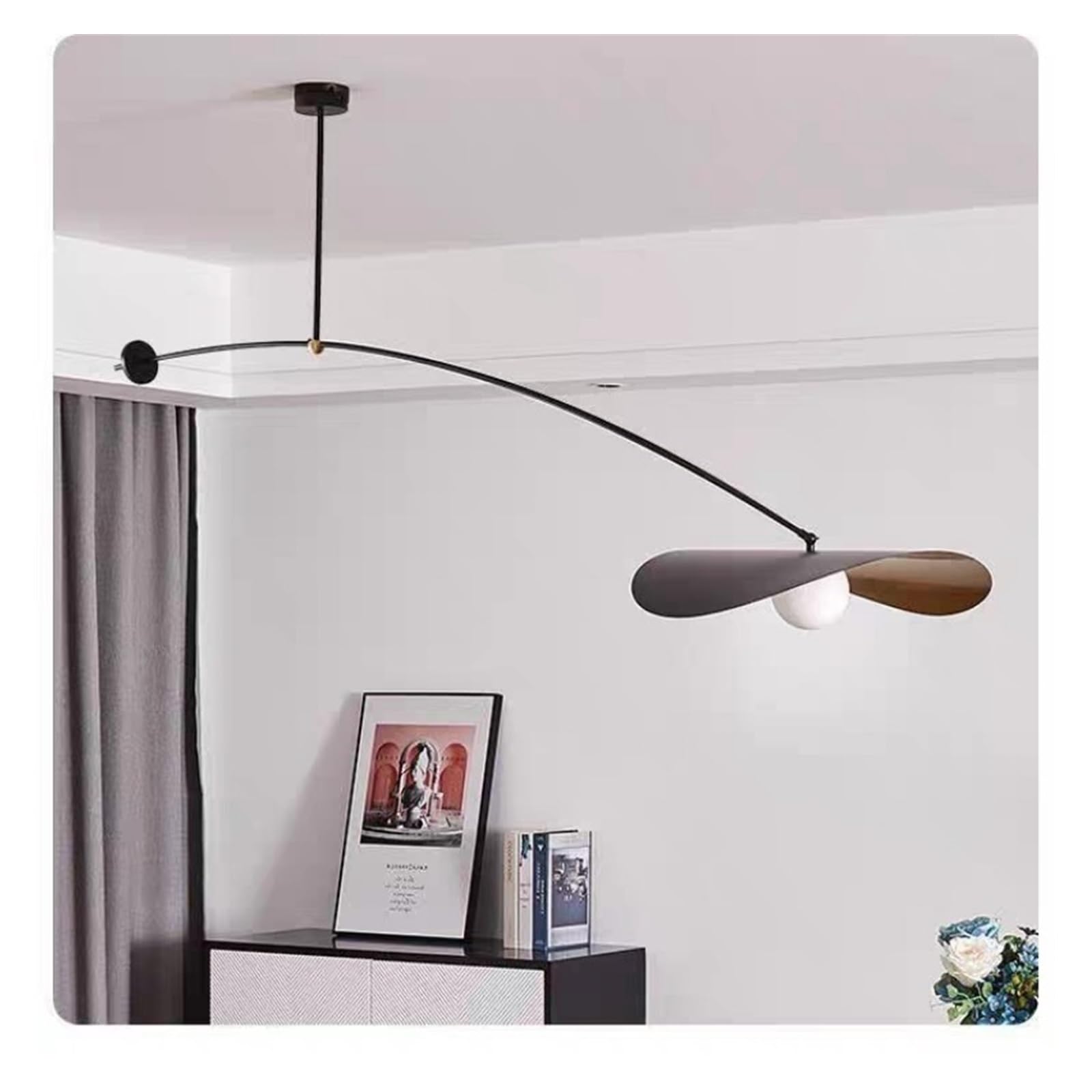KKXXYQFC Lampada da Parete, Soggiorno Minimalista, Studio, Camera da Letto, lampadari, Sala da Pranzo, personalità Creativa, Lampada da Parete Artistica con Braccio oscillante (Calda, Lampada da