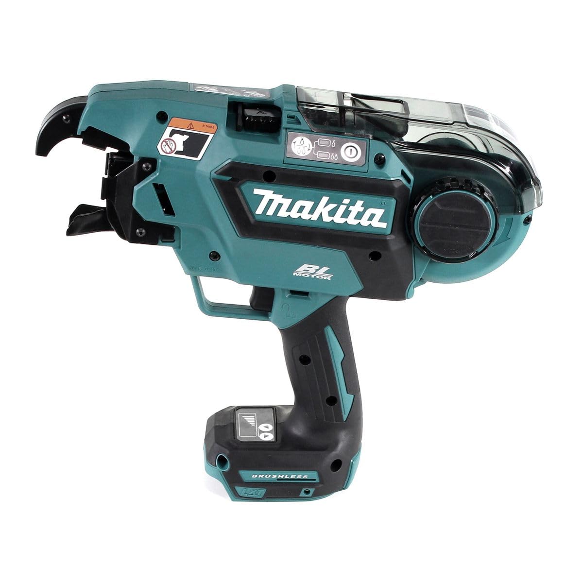 Makita DTR 180 RTJ złącze zbrojeniowe akumulatorowe 18 V bezszczotkowe z 2 x 5,0 Ah akumulatorem i ładowarką w Makpac + 25 x drut wiążący