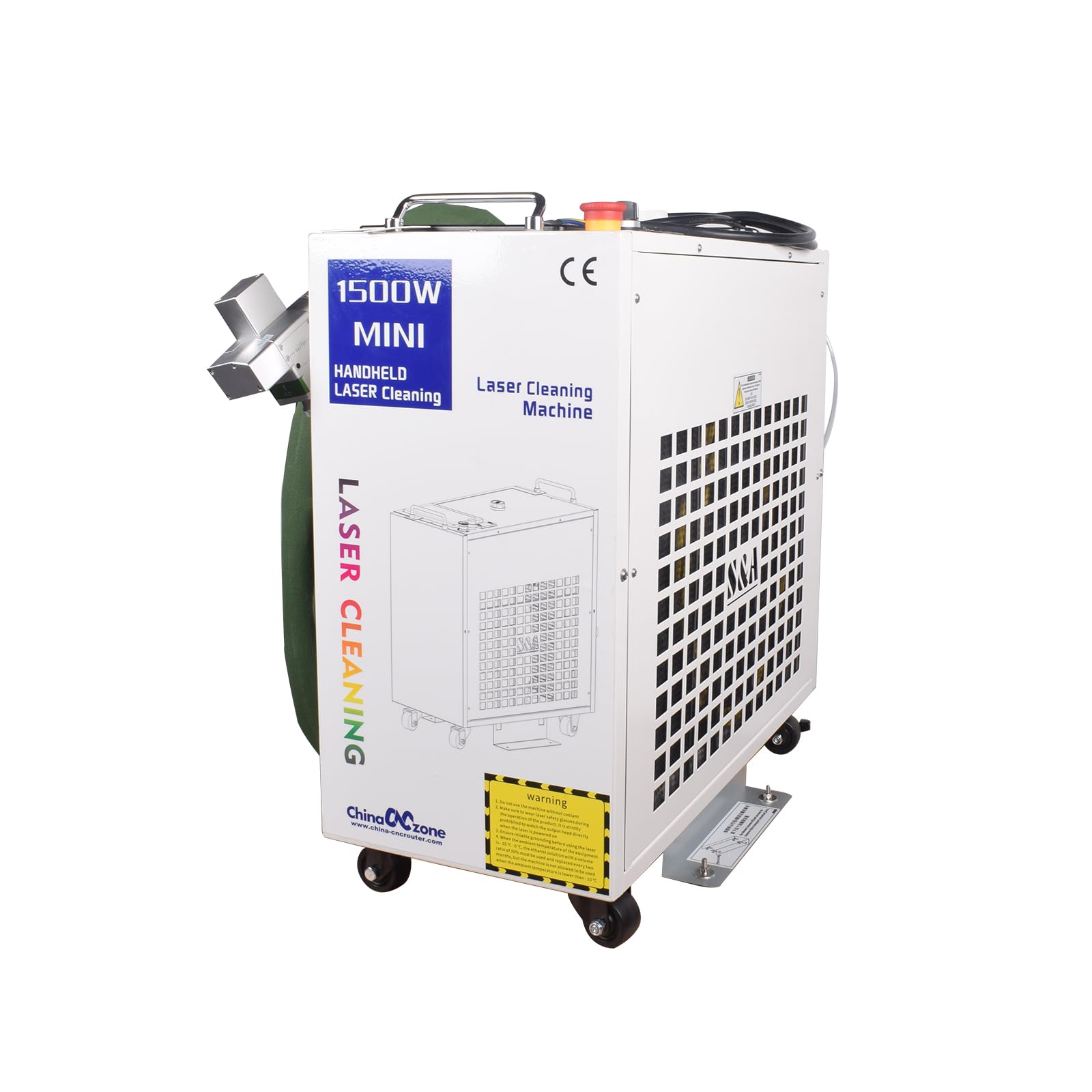 Main 1500W 2000w 3000w fibre laser machine de nettoyage, de la rouille, de l'huile, peinture, saleté, taches, enlèvement de revêtement, équipement de nettoyage laser (1500, Watts)