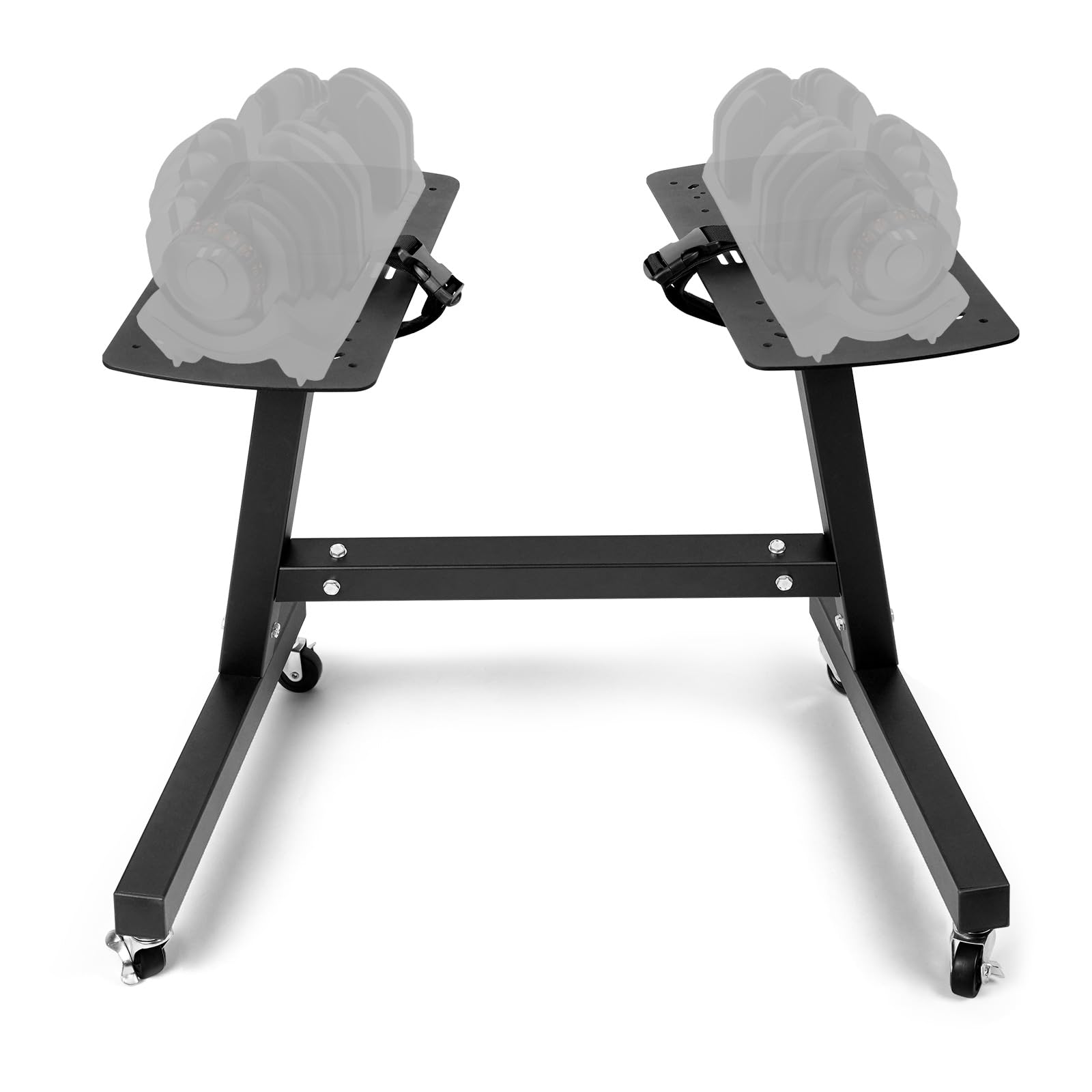 LiitrtonAdjustable Dumbbell Stand Powerblock Stand Dumbell Rack with  Adjustable Straps No Weights Included, Suitable for Homegym Strength  Training