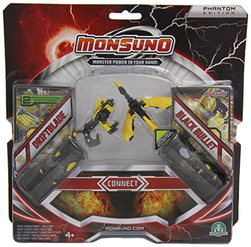 Monsuno - Pack Battle, 2 Cores Seria 4 Conect: Black Bullet y Driftblade (Giochi Preziosi 34438)