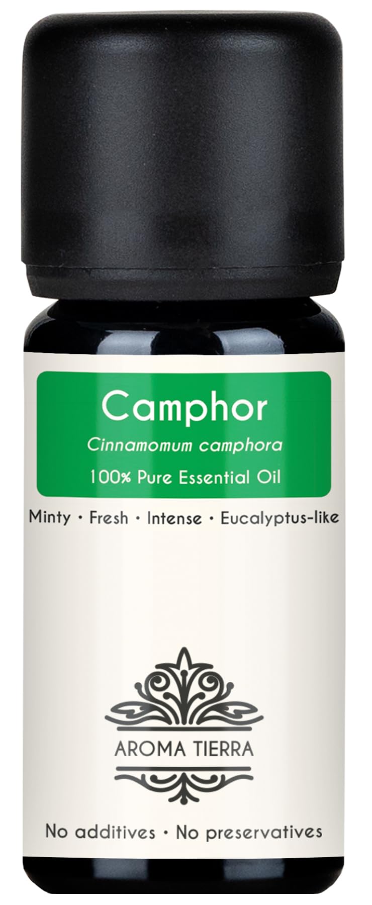 Camphor Essential Oil 10ml - 100% Pure & Natural - Fresh, Camphoraceous & Minty - For Aromatherapy, Diffuser, Home, Skin Care, Wellness, Purifying Air & Rituals