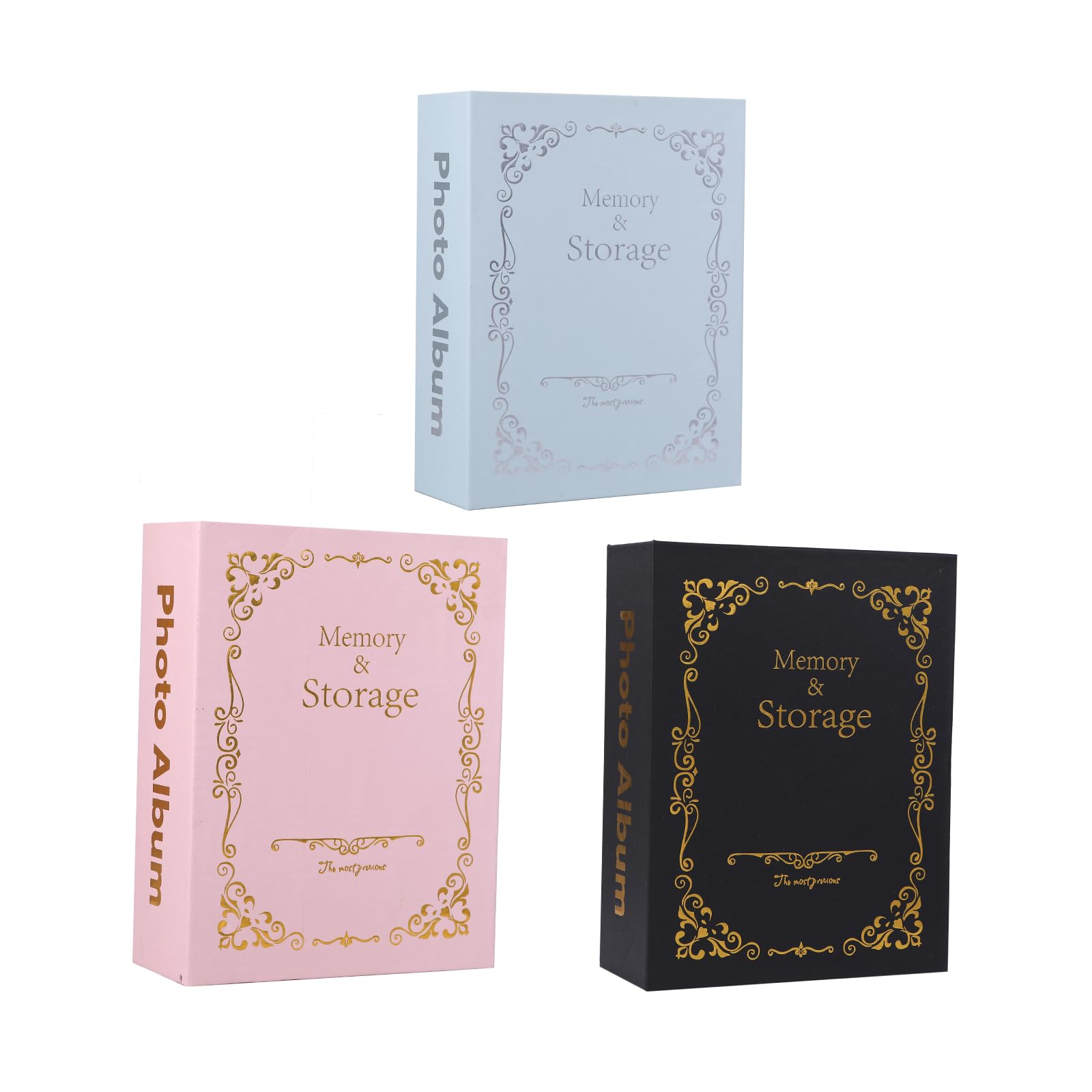 Amazon.co.jp: ピュアシーク 写真入れ フォトアルバム 3色セット L判