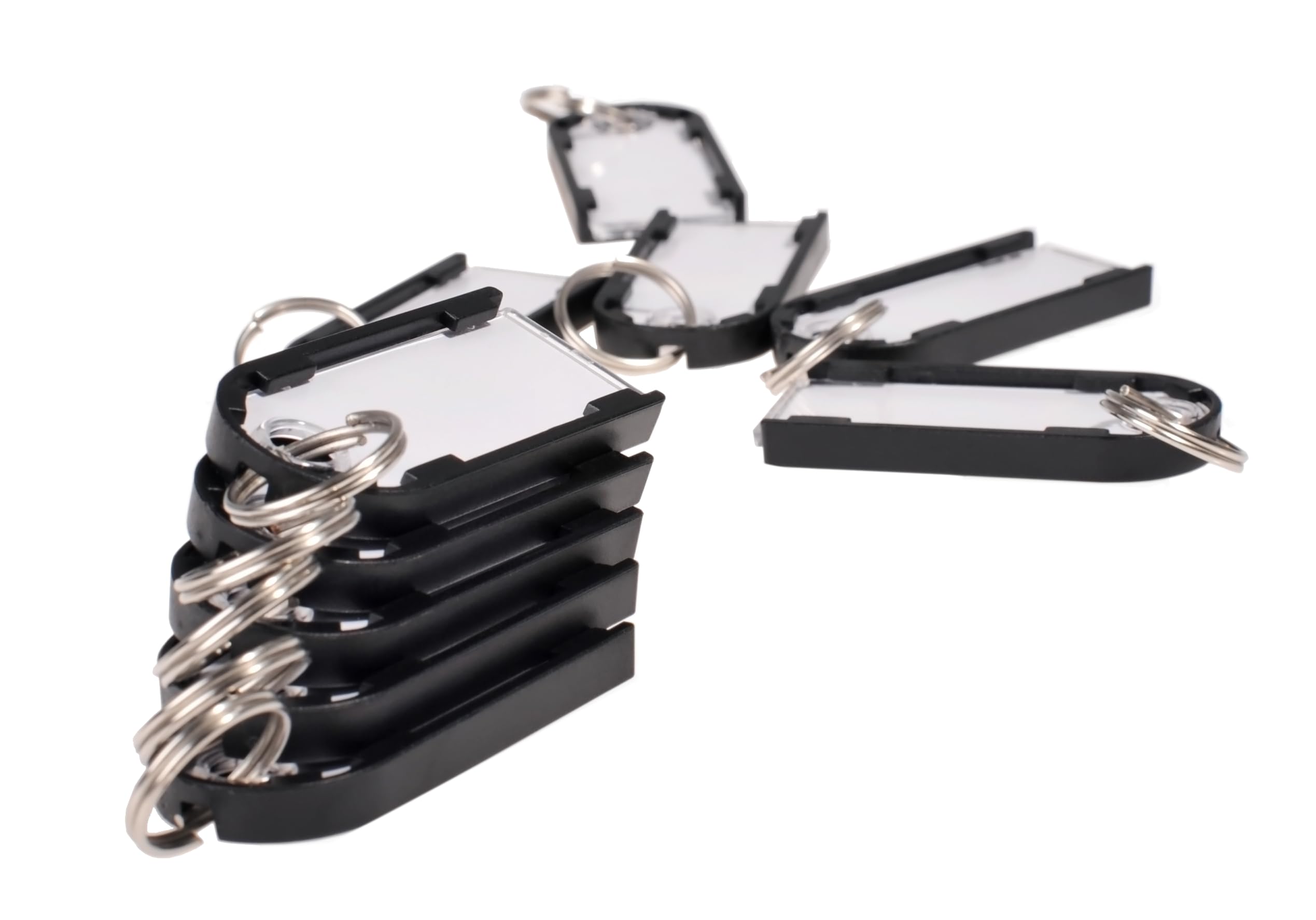 Pavo - Magnetic Technology, Pack of 10 Magnetic Keychains, Magnets, 10 Pieces - Black, 8015368