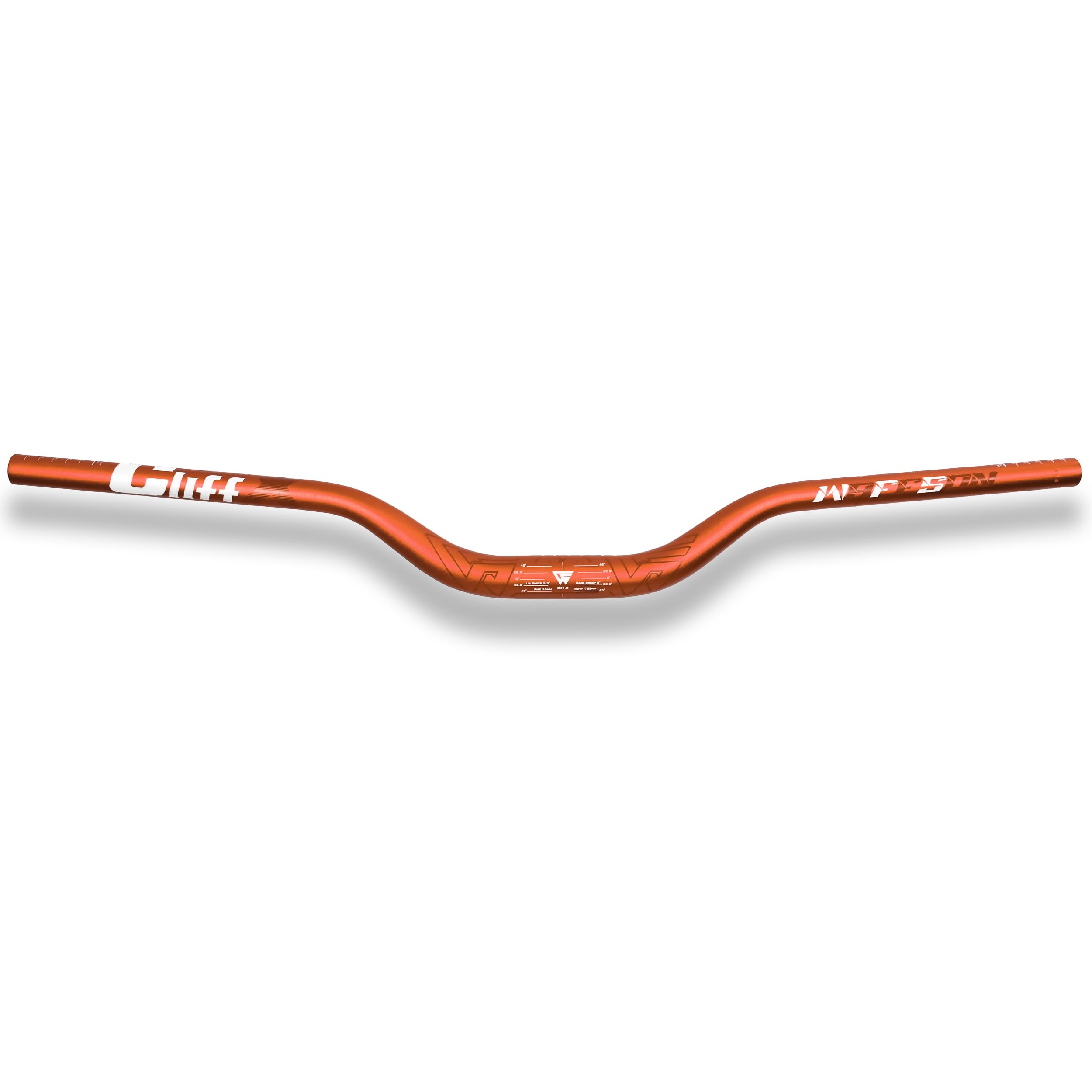 WFS CliffX 31.8 x 785 mm Handlebar 55 mm Rise, Orange