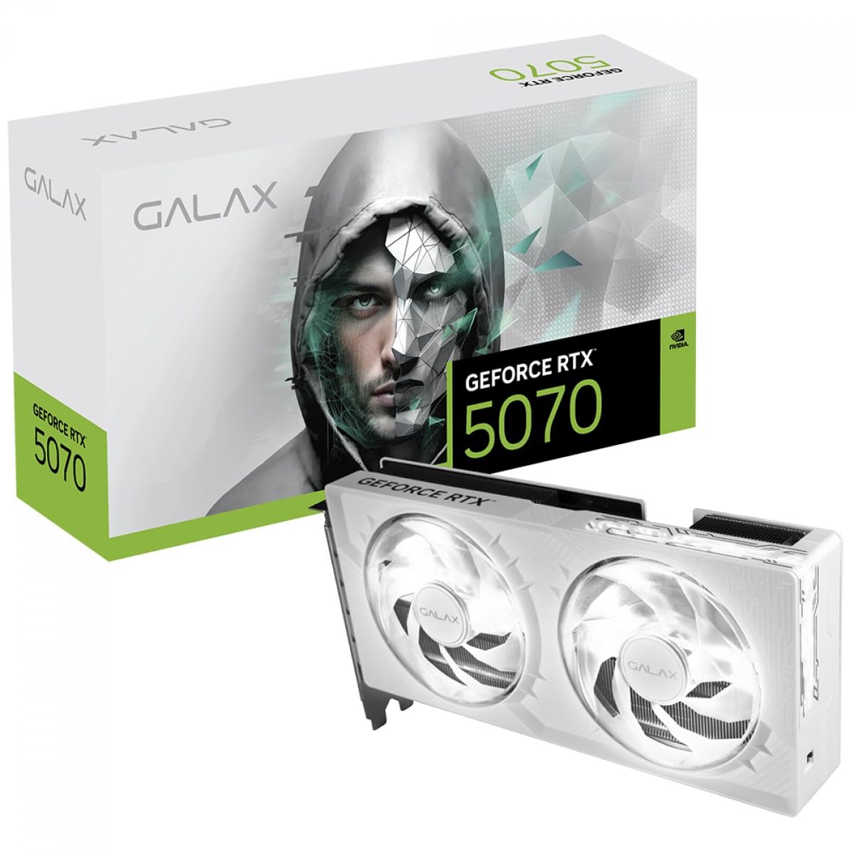 【ジャンク品】GALAX GeForce RTX 5070 ホワイト GALAX GALAZ GeForce RTX 5070 WHITE OC D7 12GB Gaming Graphics Card