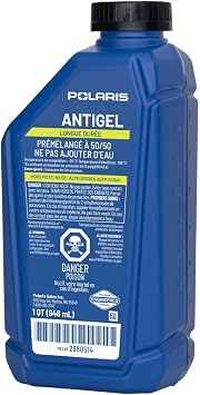 Polaris 1 Qt Antifreeze Coolant 50/50 Premix for Snowmobile - 2880514