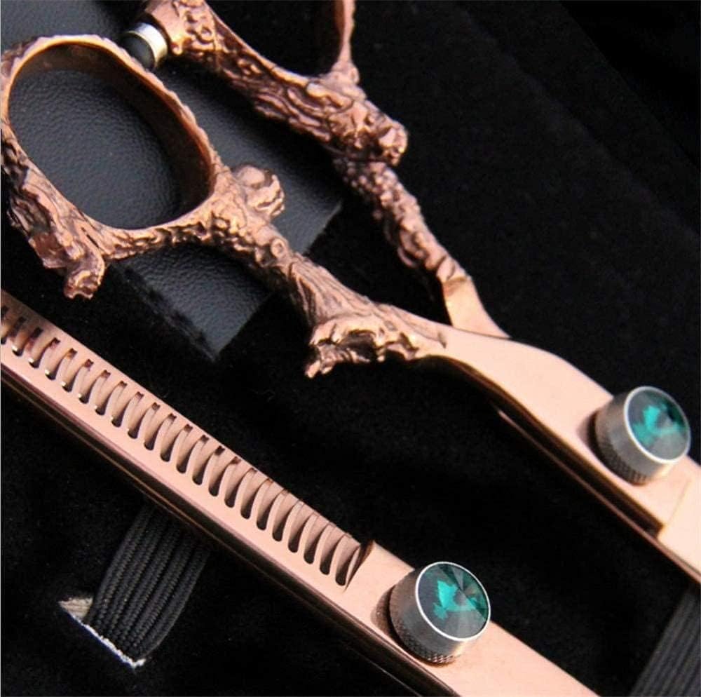 Hairdressing Rose Gold Hair Kit Hair Hair Cutting Professional Kit for Barber Stylist 6 inch