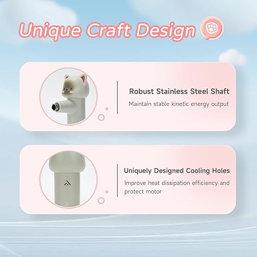 Miniatura 7 de Mini pistola de masaje, regalos de Navidad para mujeres y niñas, bonita pistola de masaje de viaje de tejido profundo, masajeador deportivo