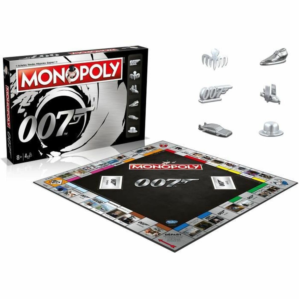 Winning Moves- Monopoly James Bond, WM00354-FRE-6, Black