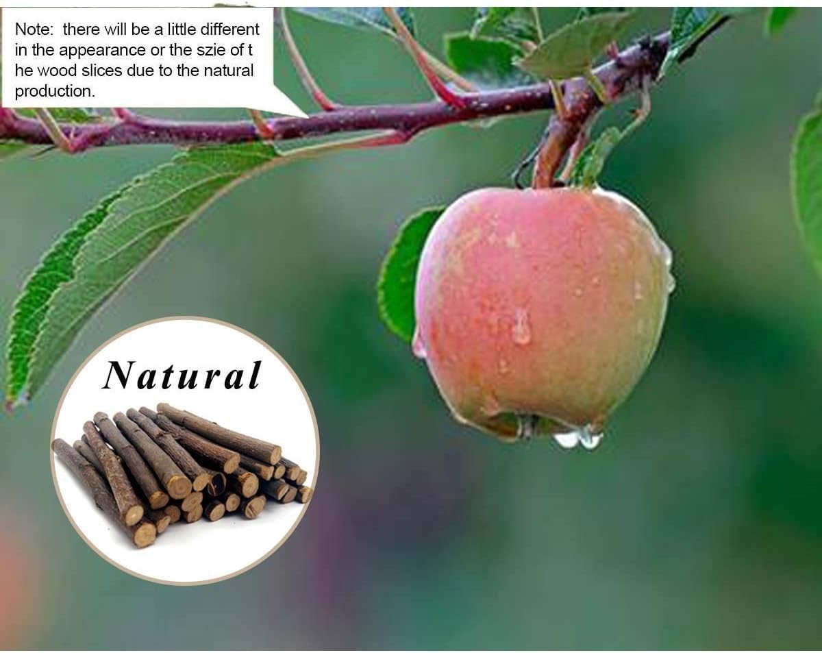William Craft 250g Apple Sticks Pet Chew Toys Treats for Chinchilla Guinea Pigs Rabbits Squirrel Hamster Bunny 8.8 Ounce - Image 4