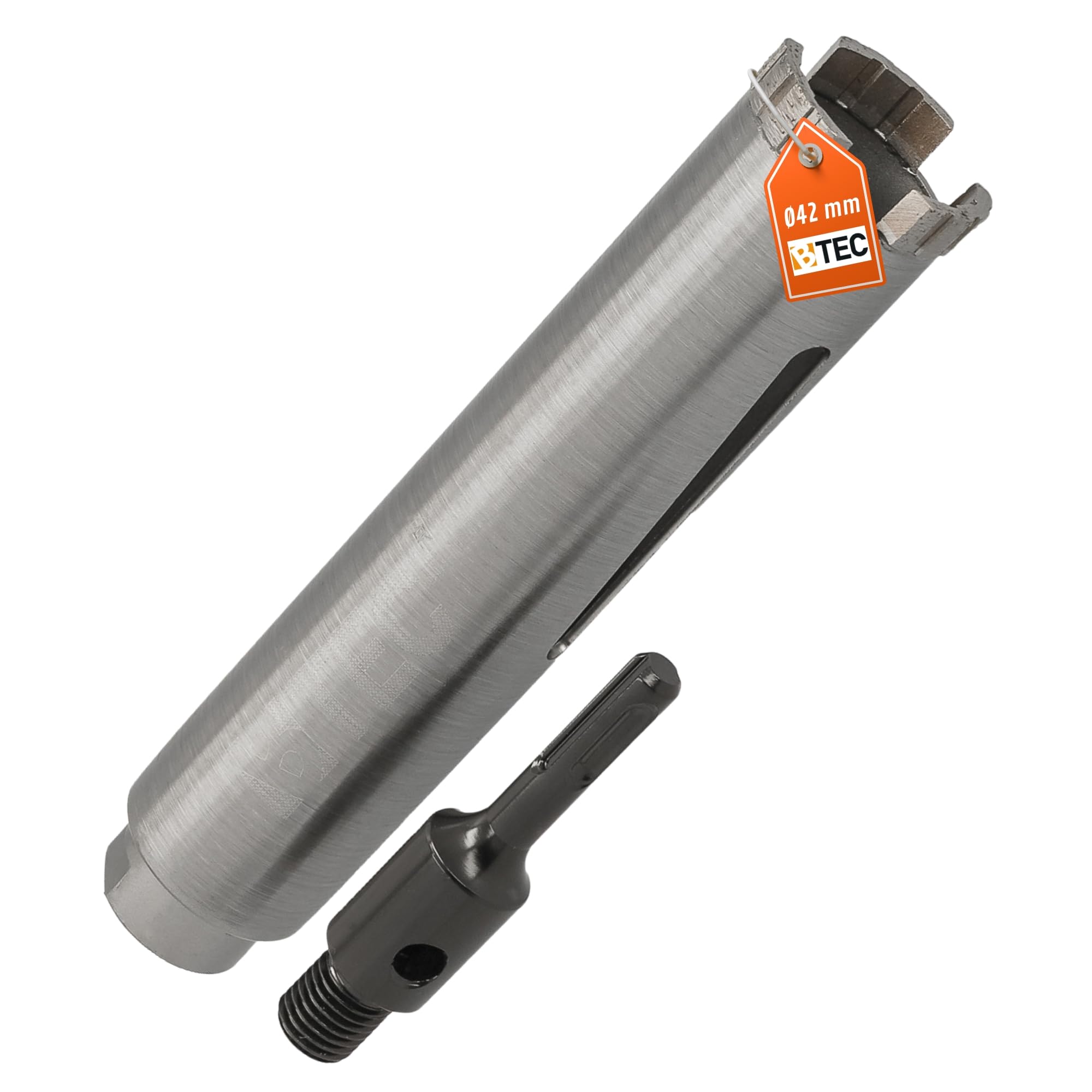 Corona de perforación de diamante SDS-plus, longitud útil de 180 mm, diámetro de 42 mm