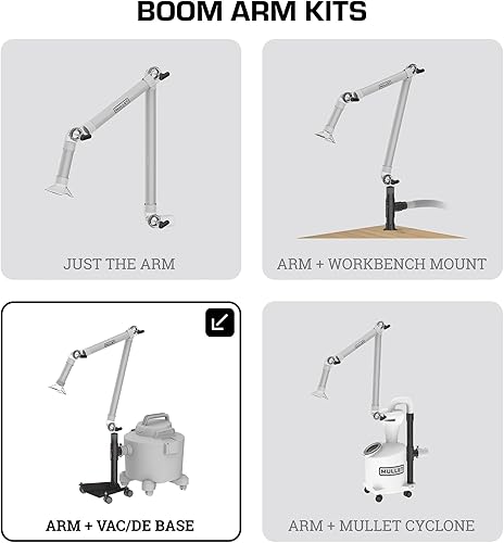 Miniatura 3 de Mullet ThirdHand - Brazo de recogida de polvo (brazo de pluma + base de aspiradora de tienda)