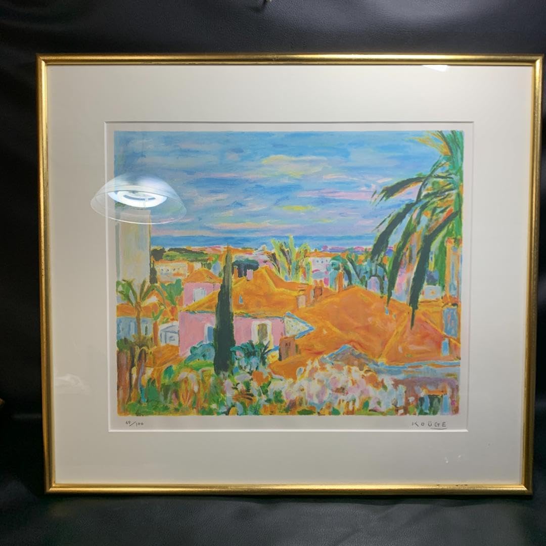 神下雄吉【ル・カネの風景】シルクスクリーン 直筆サイン　リトグラフ 神下雄吉【ル・カネの風景】シルクスクリーン 直筆サイン リトグラフ