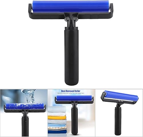 Miniatura 6 de Rodillo de eliminación de polvo, rodillo manual de silicona azul de 4 tamaños, herramienta de limpieza antiestática para el hogar, dormitorio, sala