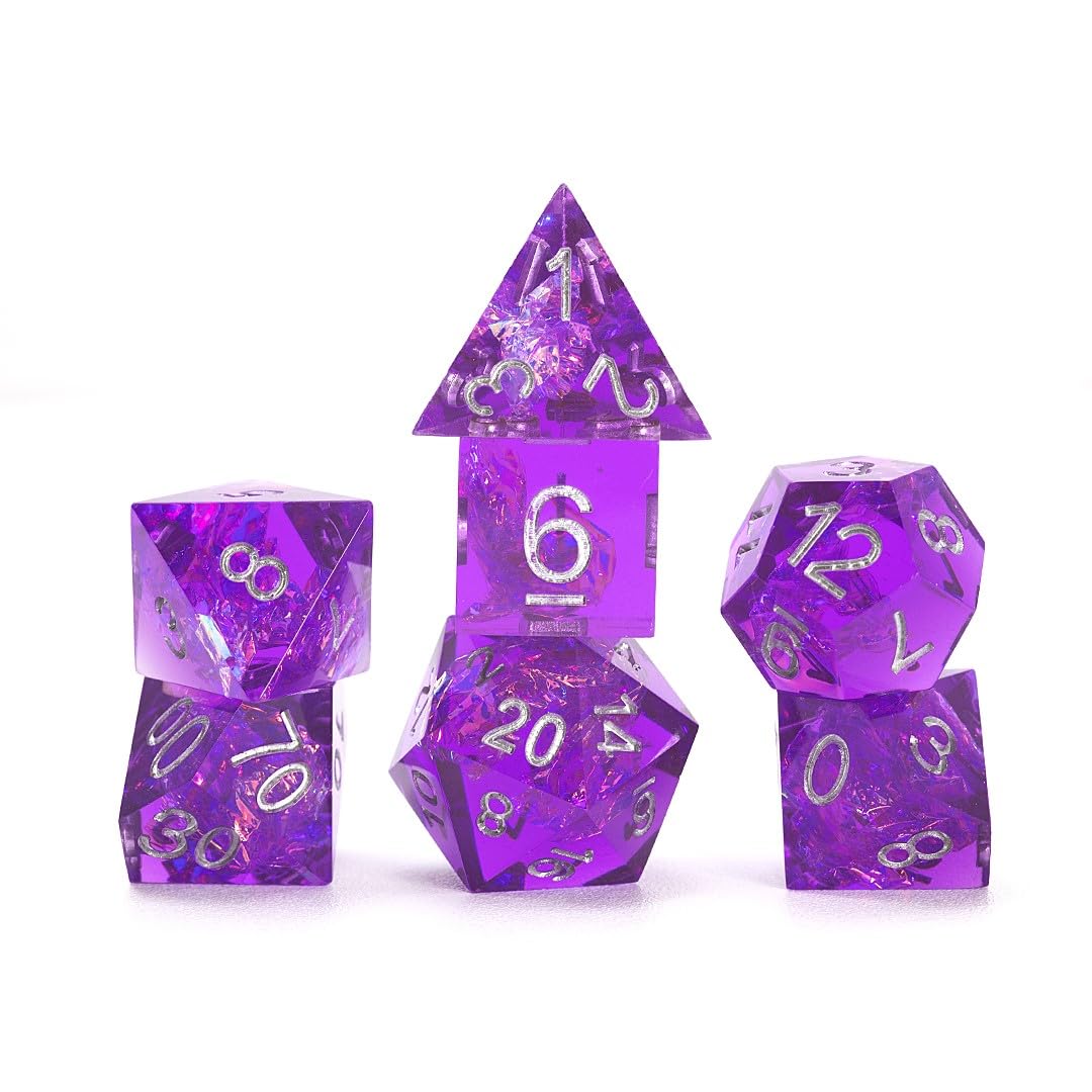 Set di dadi RPG (7): Sharp Purple Fairy